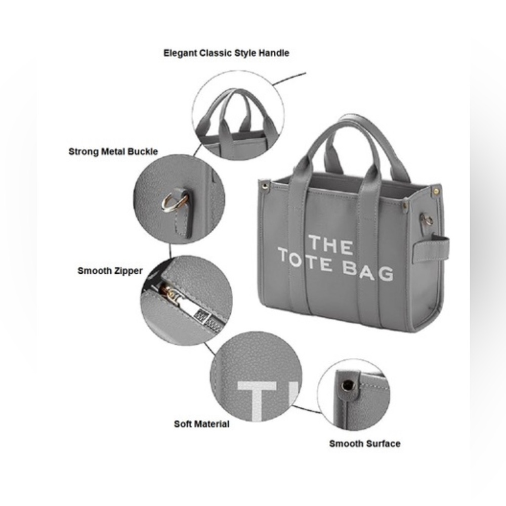 NWT ZENANA THE TOTE BAG WITH SHOULDER STRAP - Picture 4 of 5